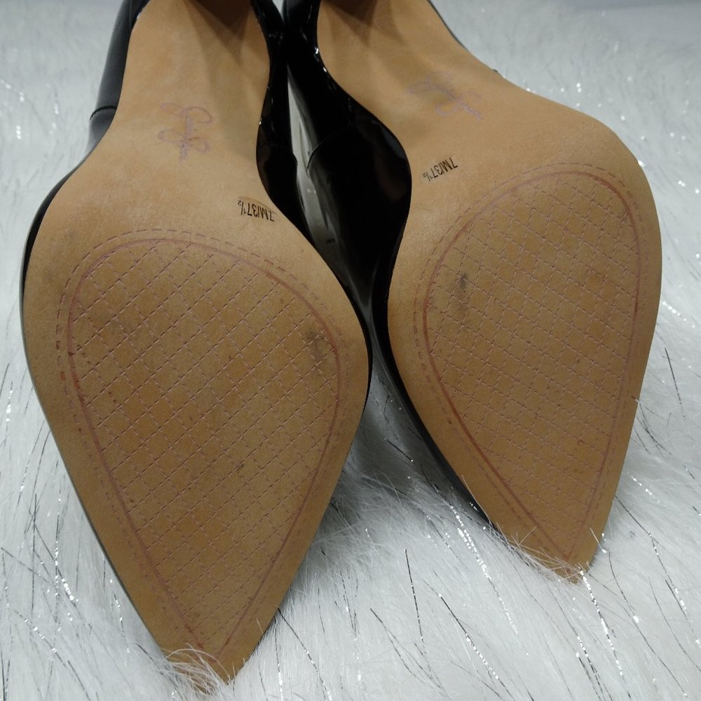 Jessica Simpson Black Periya Faux Leather Pointed Toe Booties 7M - Picture 12 of 14